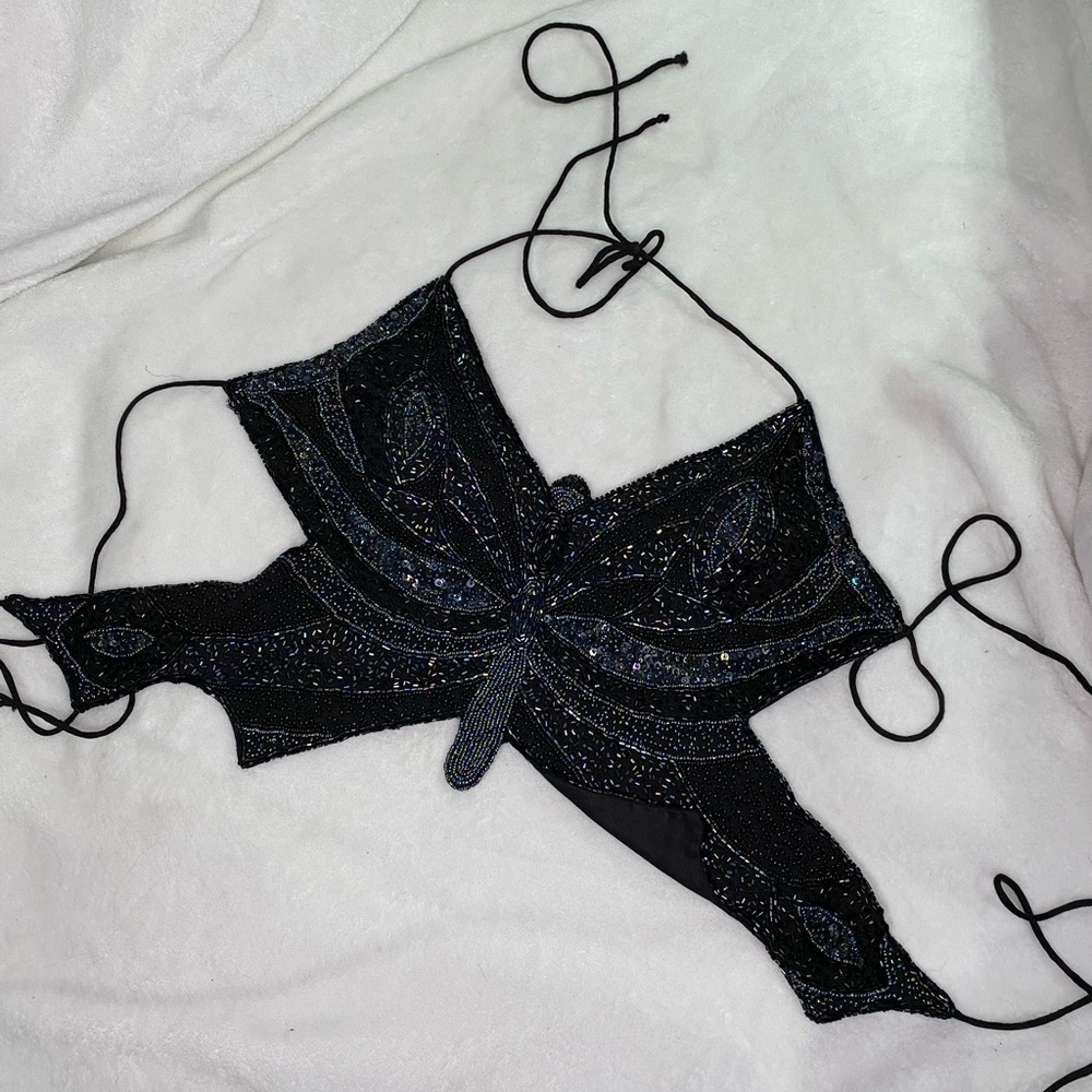 Butterfly Sequins Top